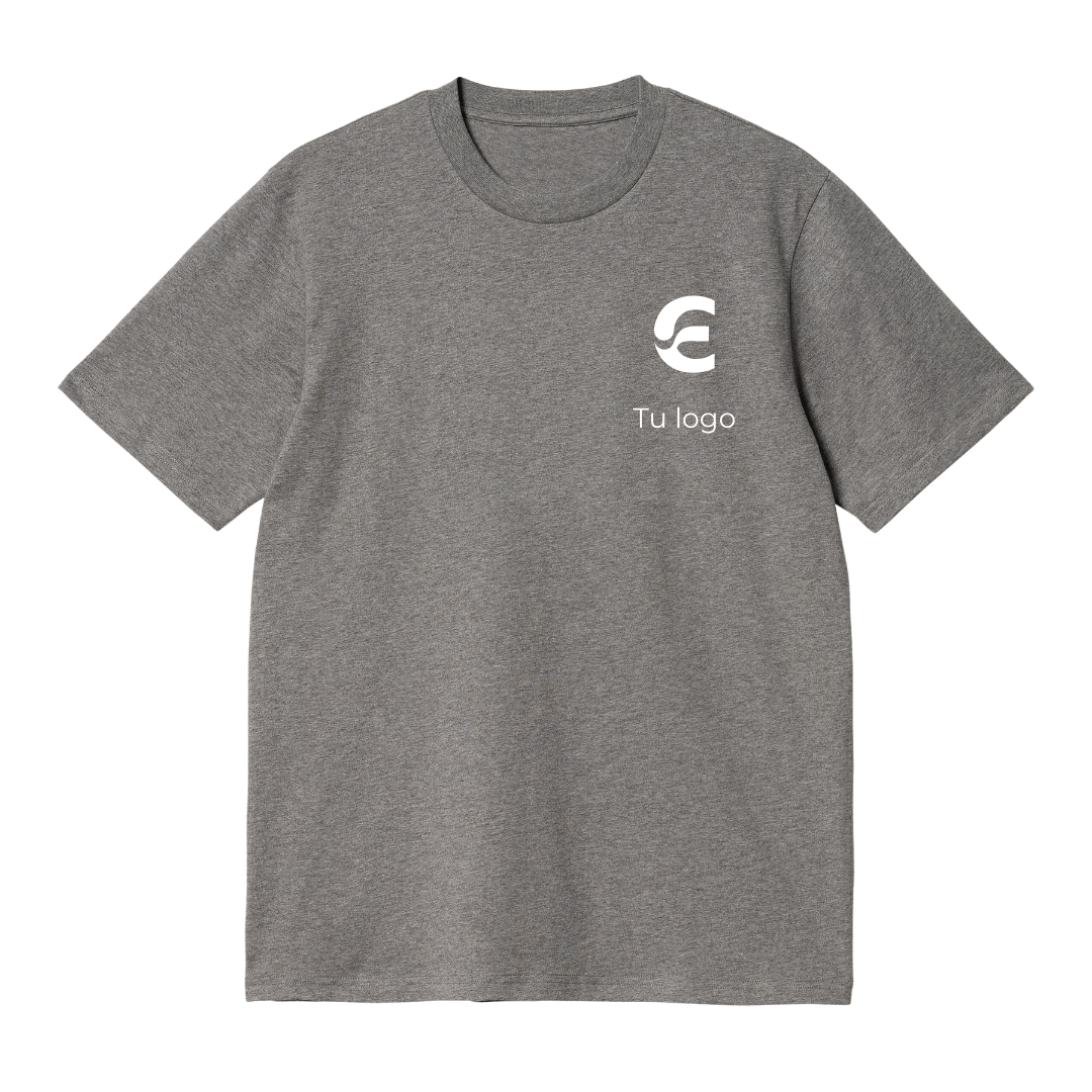 Remera 100% algodón cuello redondo + Tu logo - Image 3